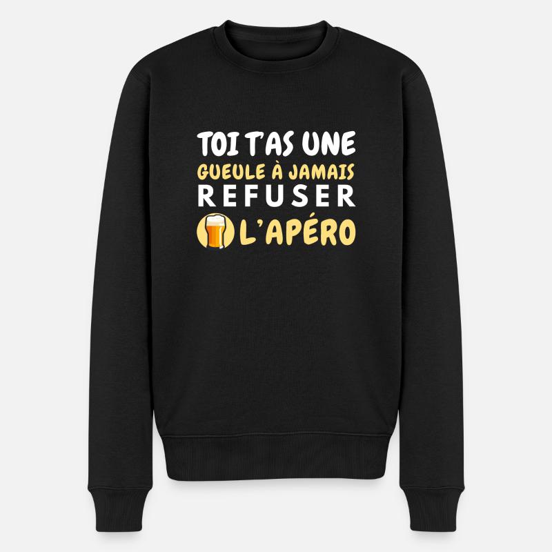 Refuser l'apéro - Pull Premium bio Homme - noir