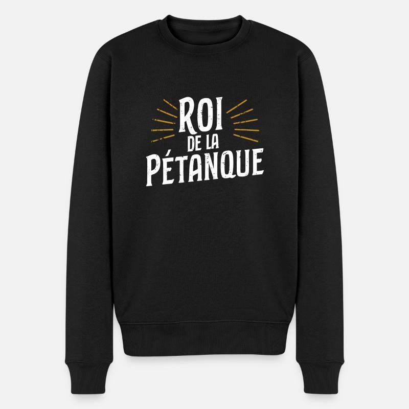 Roi de la pétanque - Pull Premium bio Homme - noir