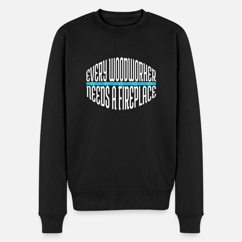 Menuisier Bûcheron - Pull Premium bio Homme - noir