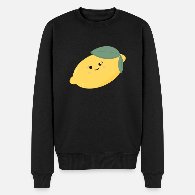 Citron Doux Kawaii - Pull Premium bio Homme - noir