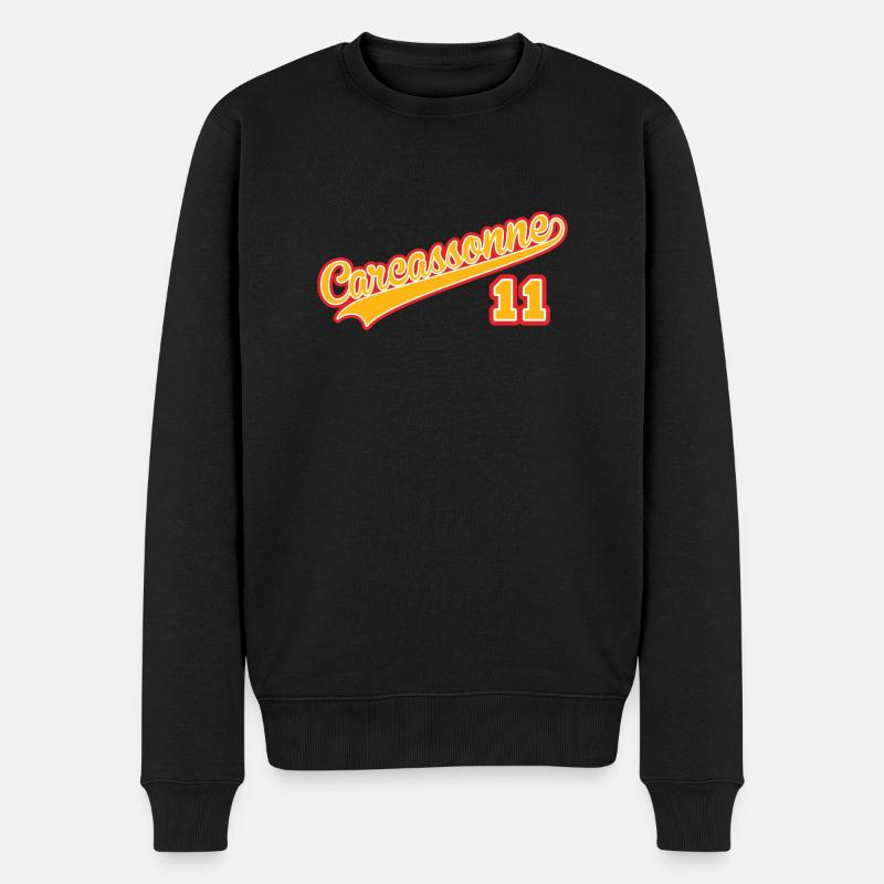 Languedoc Roussillon Carcassonne 11 II - Pull Premium bio Homme - noir
