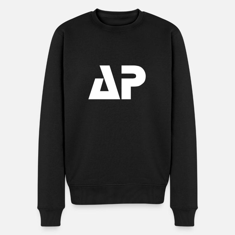 AP White - Männer Premium Bio Pullover - Schwarz