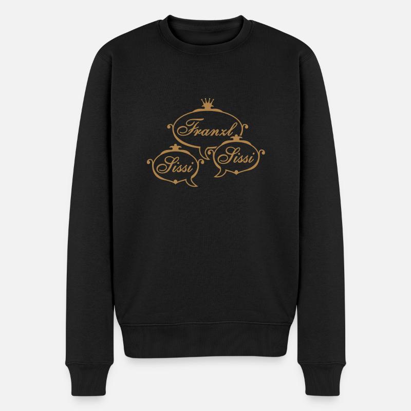 Kaiserschmarrn - Männer Premium Bio Pullover - Schwarz