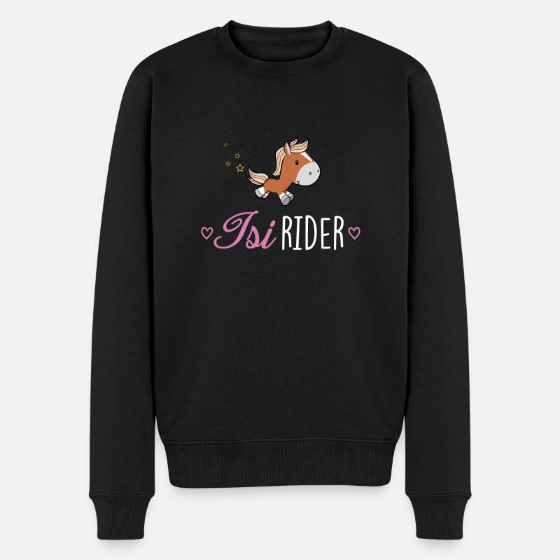 Isi Rider - Männer Premium Bio Pullover - Schwarz
