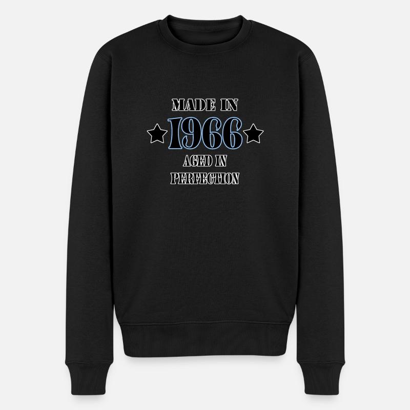 1966 - Männer Premium Bio Pullover - Schwarz