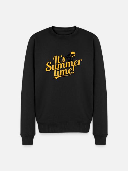 It's Summer Time - beach & holiday - Men's Premium Organic Jumper - black