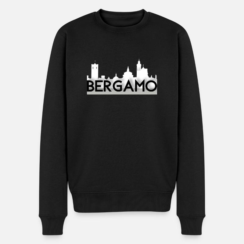 Silhouette de bergame - Pull Premium bio Homme - noir