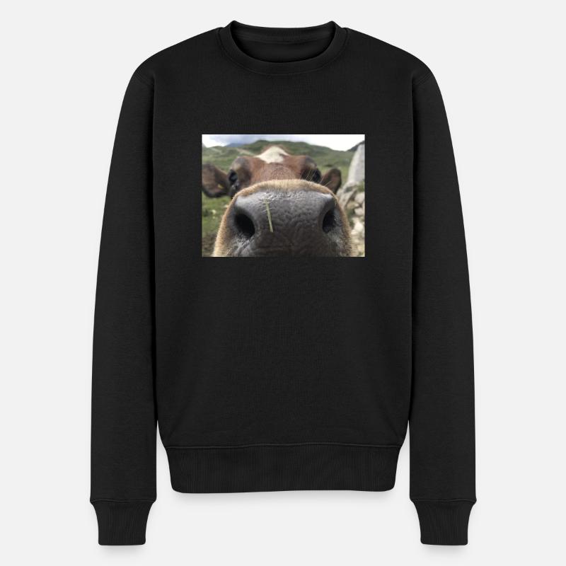 Nez de vache - Pull Premium bio Homme - noir