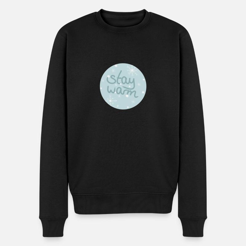 Rester au chaud - Pull Premium bio Homme - noir