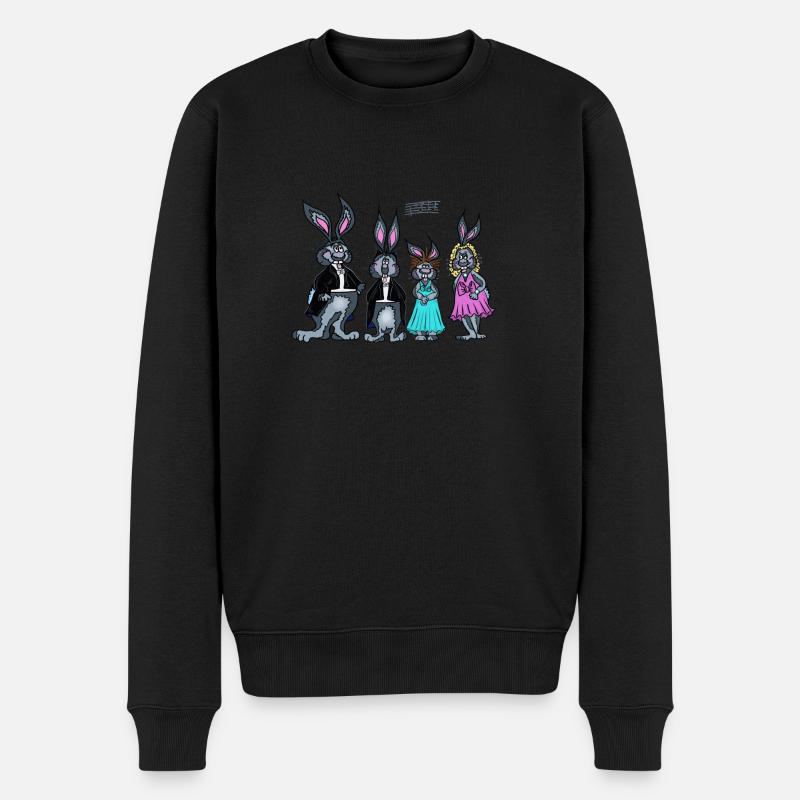 Hasen Vocalensemble - Männer Premium Bio Pullover - Schwarz