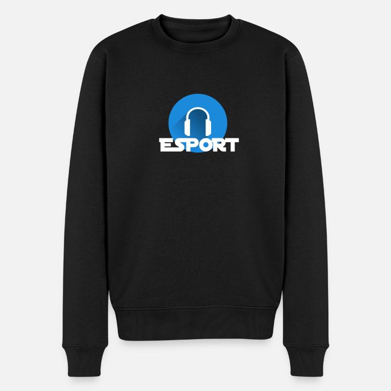 Esport - Männer Premium Bio Pullover - Schwarz