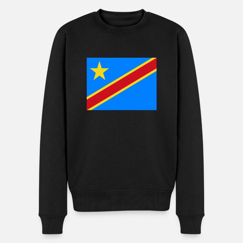 DR Congo flag - Pull Premium bio Homme - noir