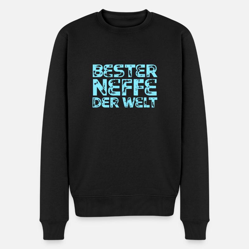 Neffe - Männer Premium Bio Pullover - Schwarz