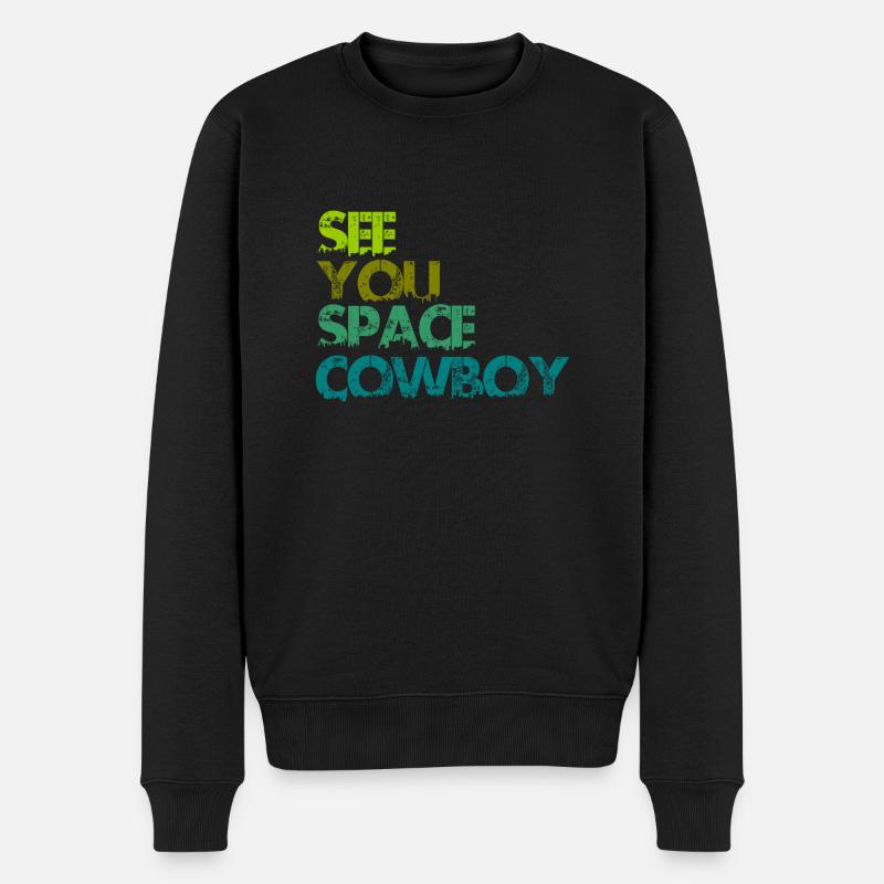 See You Space Cowboy - Pull Premium bio Homme - noir