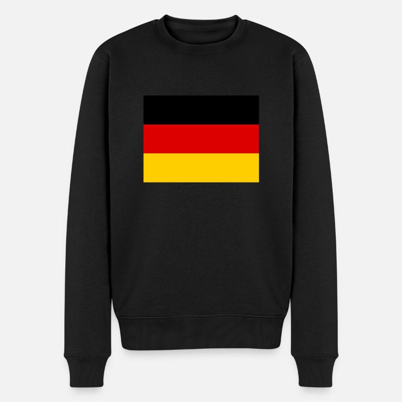 Deutschland - Männer Premium Bio Pullover - Schwarz
