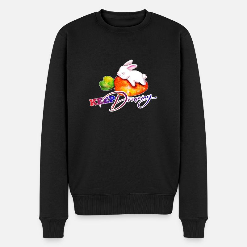 lapin, keep dreaming - Pull Premium bio Homme - noir