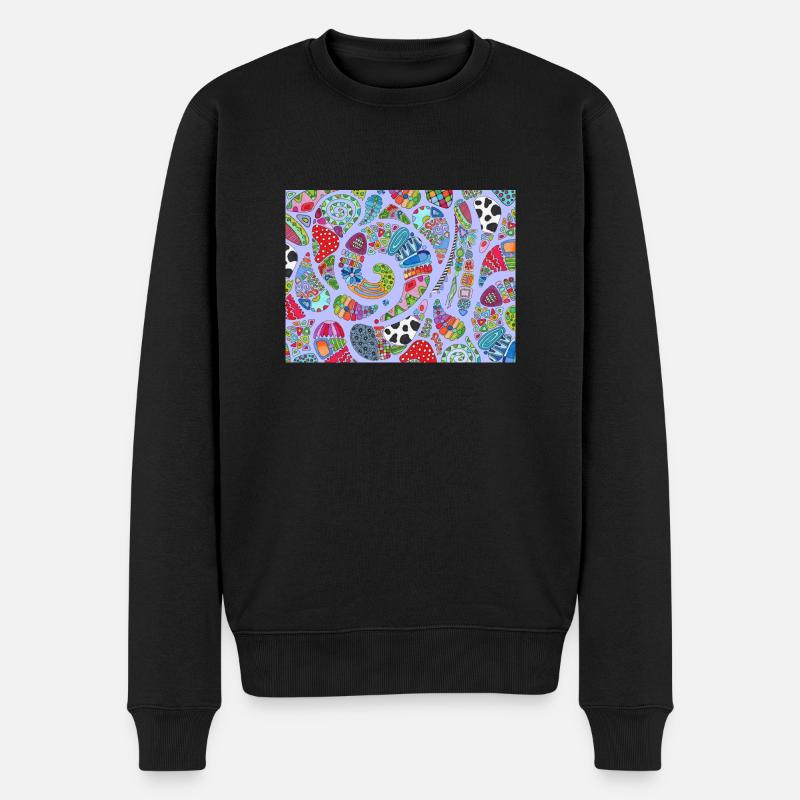 kunterbunt 2 - Männer Premium Bio Pullover - Schwarz