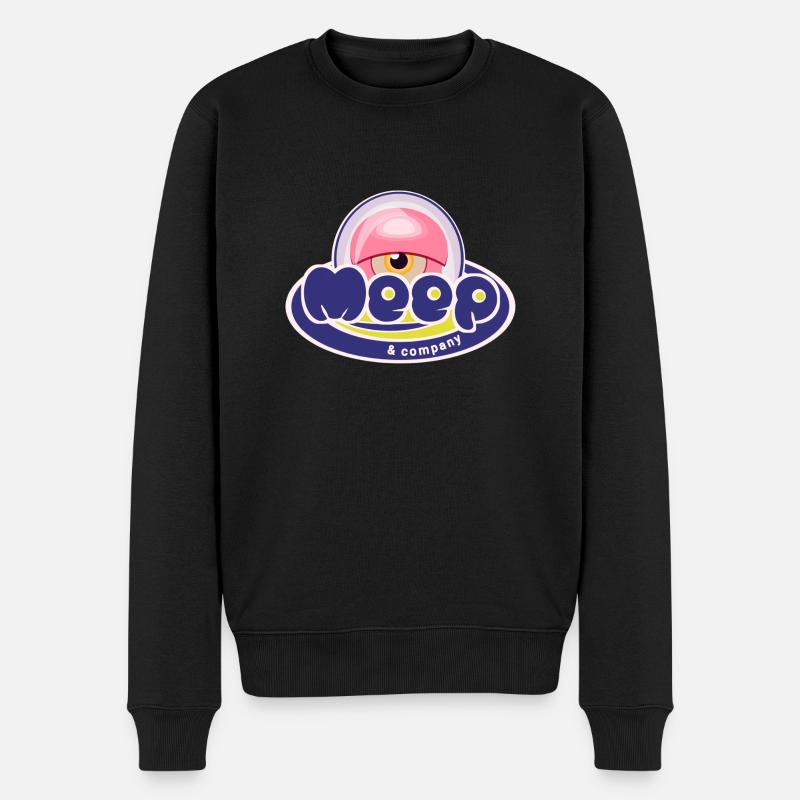 Anime Auge - Männer Premium Bio Pullover - Schwarz