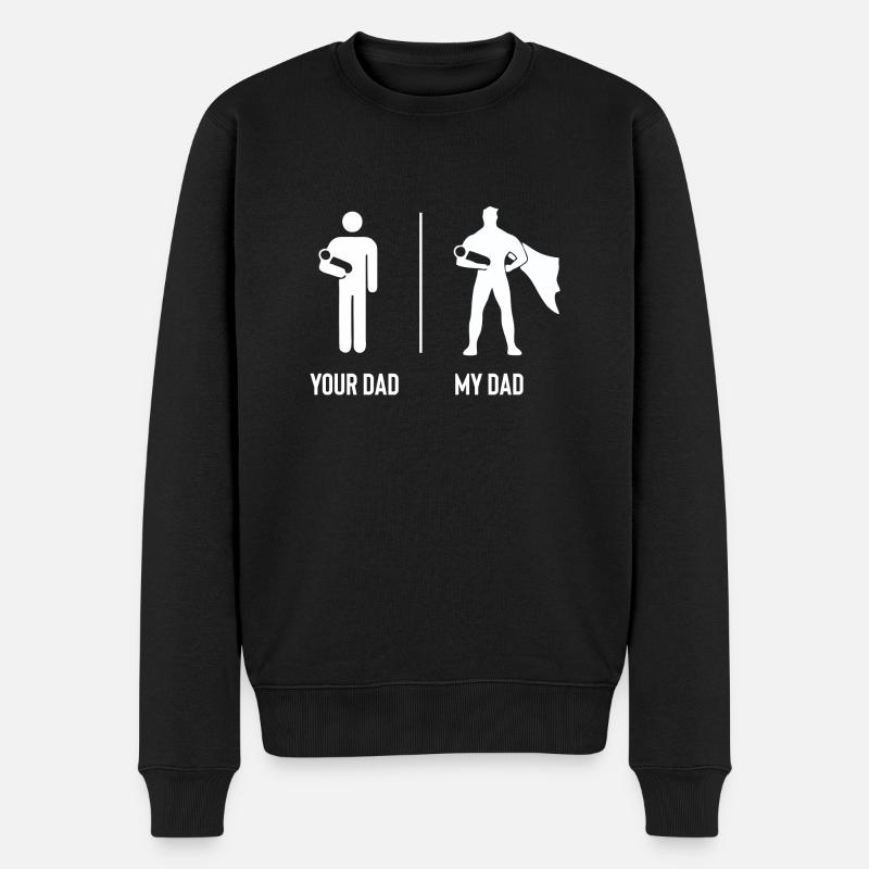ton père, mon père - Pull Premium bio Homme - noir