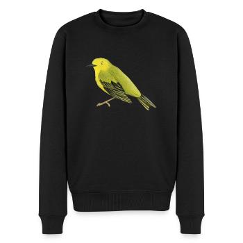 Waldsänger - Männer Premium Bio Pullover - Schwarz - Vorne - Nico (187cm)