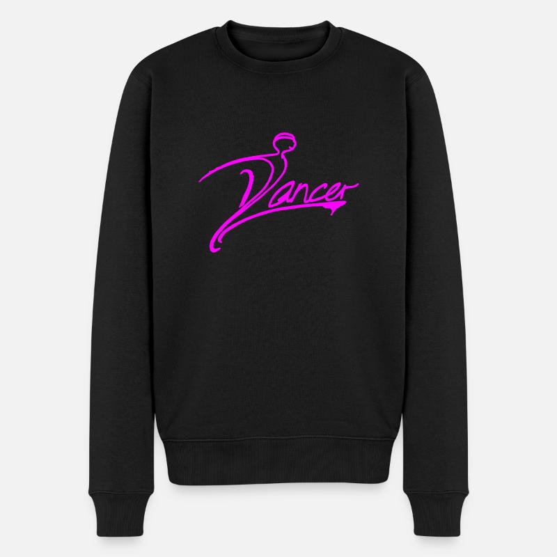 TÄNZER-LOGO - Männer Premium Bio Pullover - Schwarz