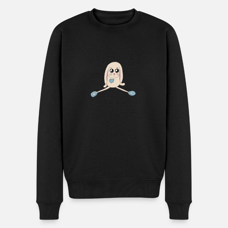 Hasi - Männer Premium Bio Pullover - Schwarz