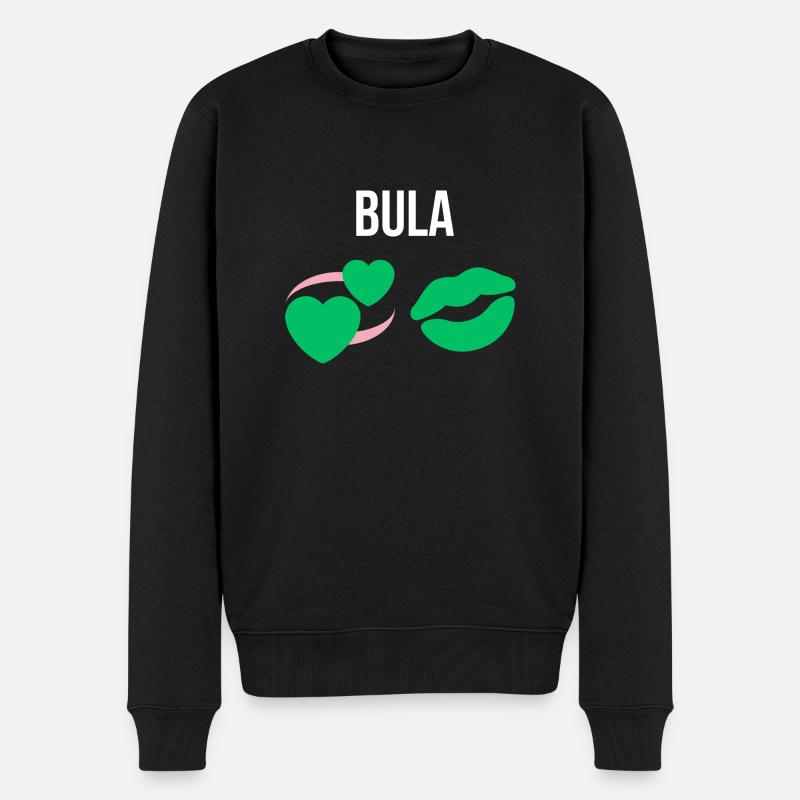 BULA - Männer Premium Bio Pullover - Schwarz
