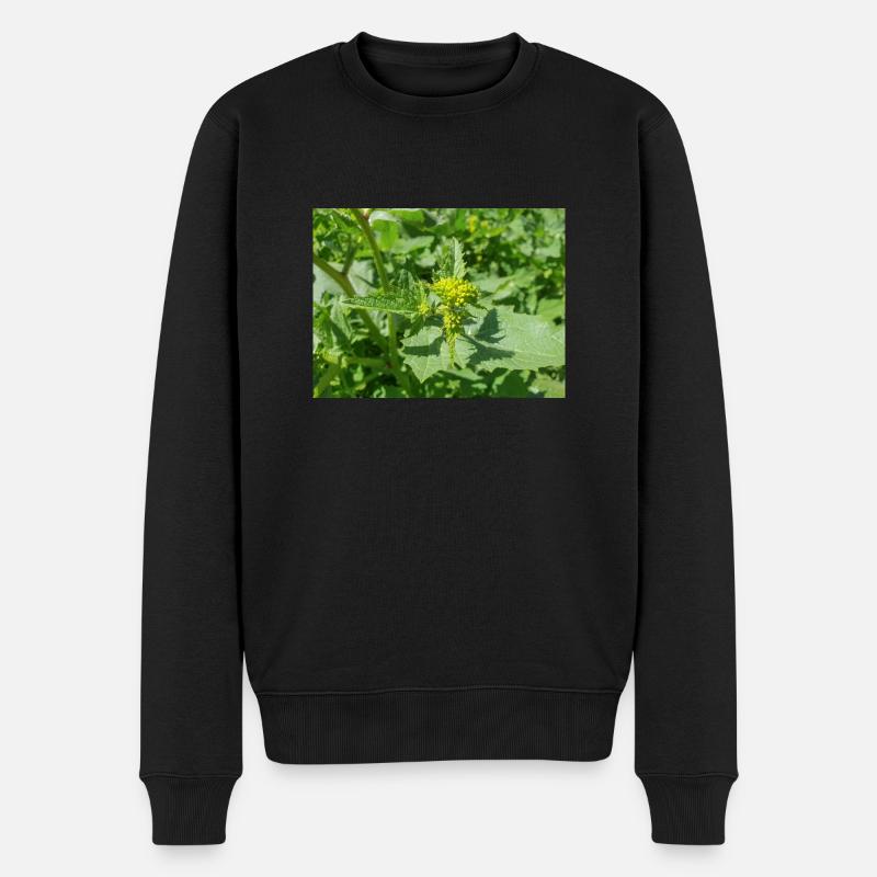 schwarzer Senf Rhamphosp - Männer Premium Bio Pullover - Schwarz
