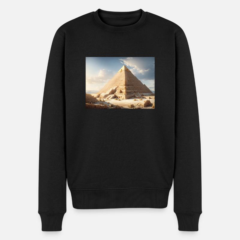 Pyramides d’Égypte - Pull Premium bio Homme - noir