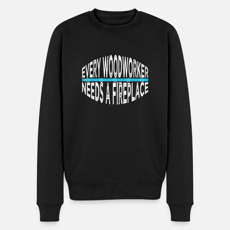 déclaration charpentier de construction - Pull Premium bio Homme - noir