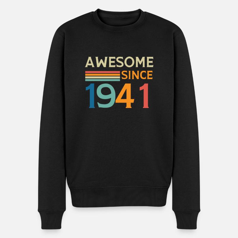 Großartig seit 1941 - Männer Premium Bio Pullover - Schwarz