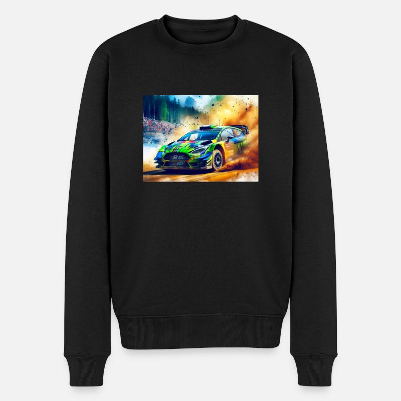 Rallye-Autorennen - Männer Premium Bio Pullover - Schwarz