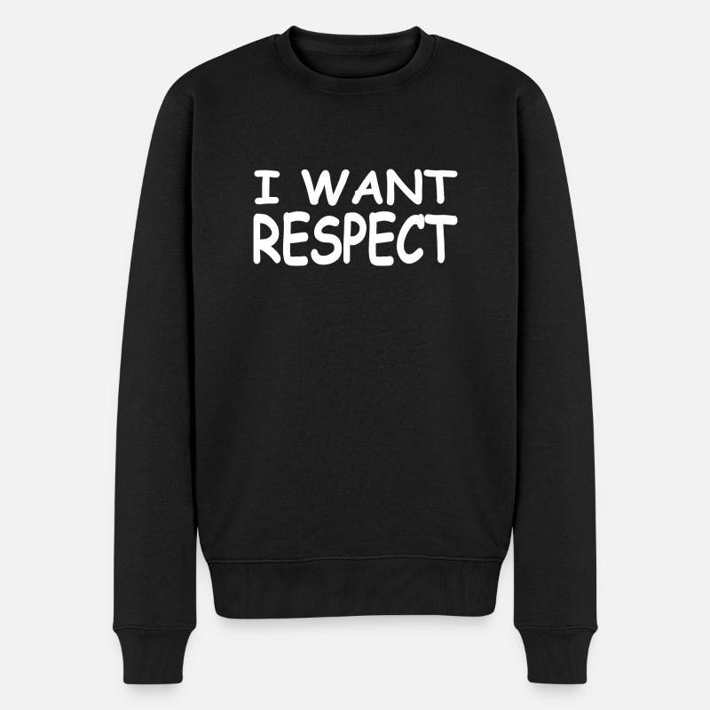 Respekt - Männer Premium Bio Pullover - Schwarz