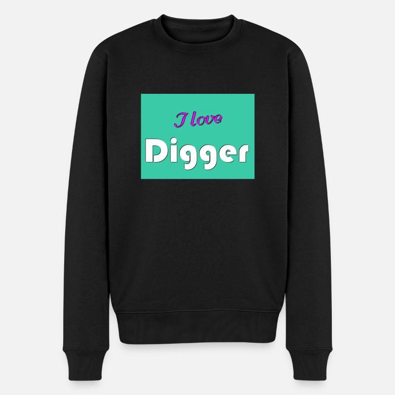 J’adore Digger - Pull Premium bio Homme - noir