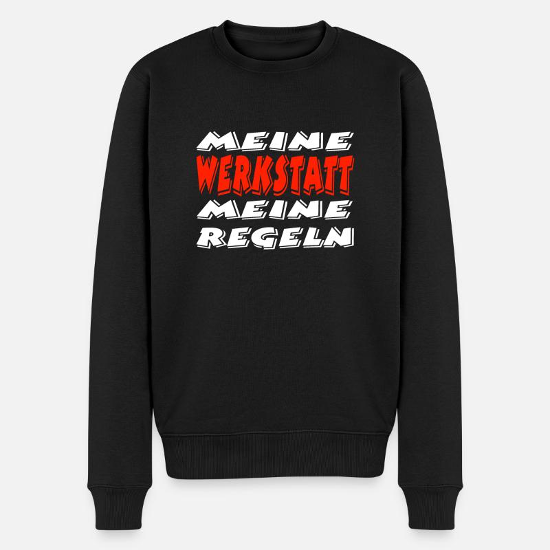 Auto - Männer Premium Bio Pullover - Schwarz