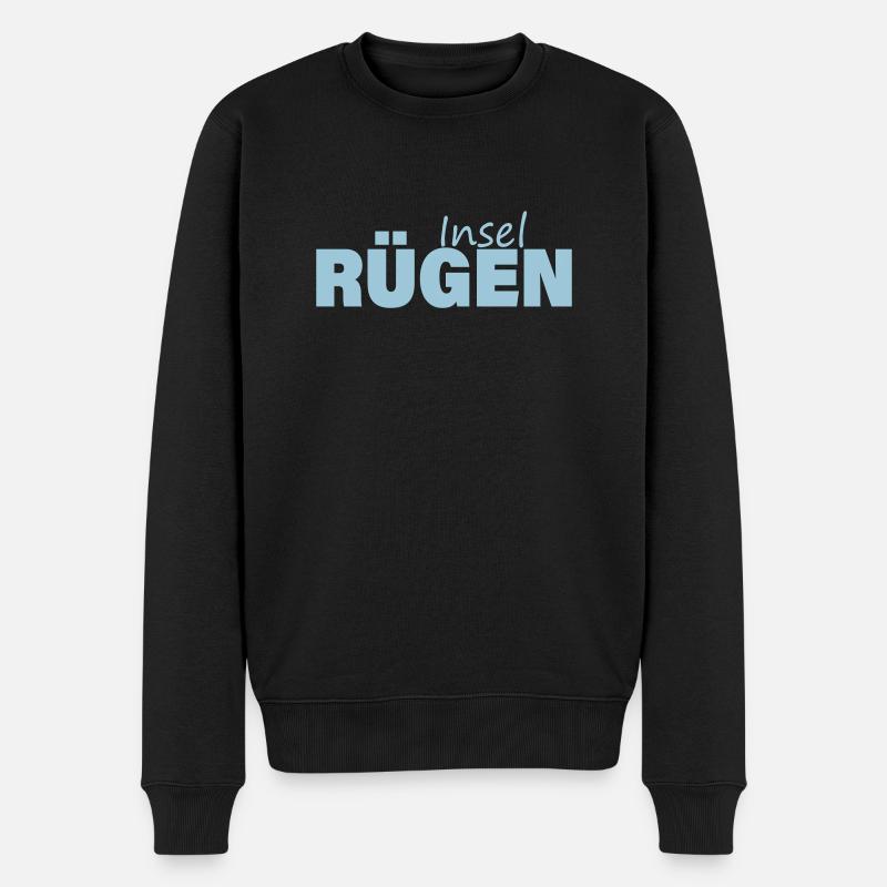 RÜGEN - Männer Premium Bio Pullover - Schwarz