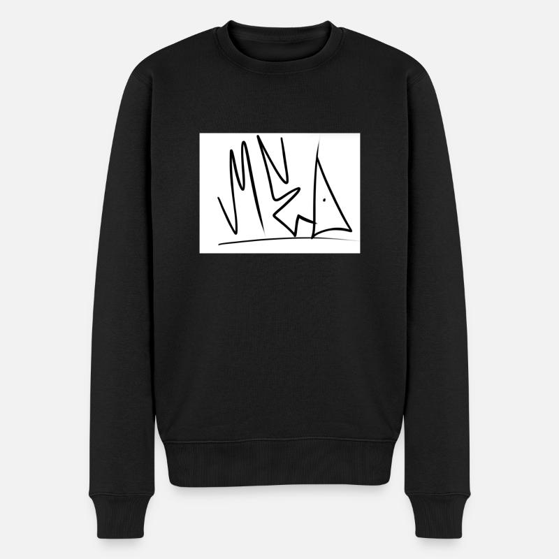 Graffiti - Männer Premium Bio Pullover - Schwarz