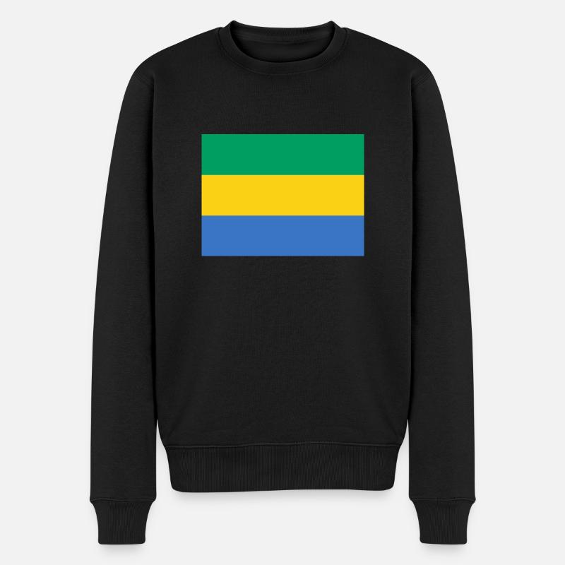 Gabun - Männer Premium Bio Pullover - Schwarz