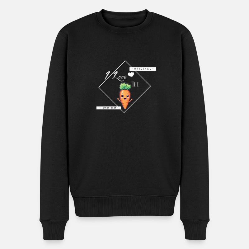 CARROVE - Männer Premium Bio Pullover - Schwarz