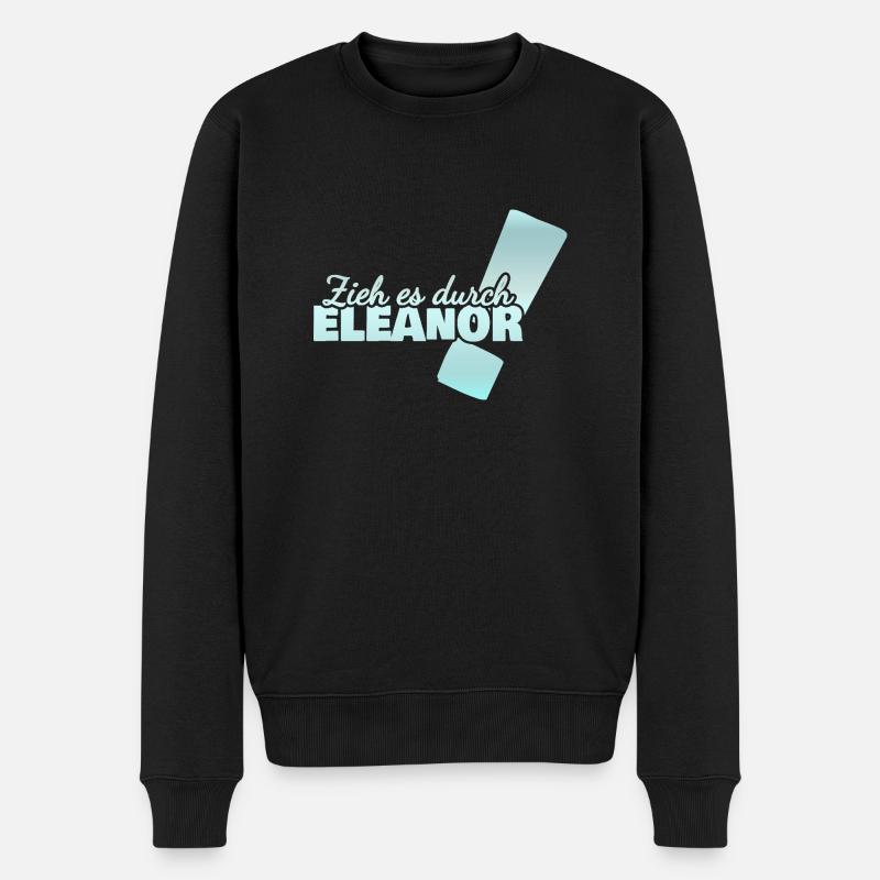 Eleanor als Vorname - Männer Premium Bio Pullover - Schwarz