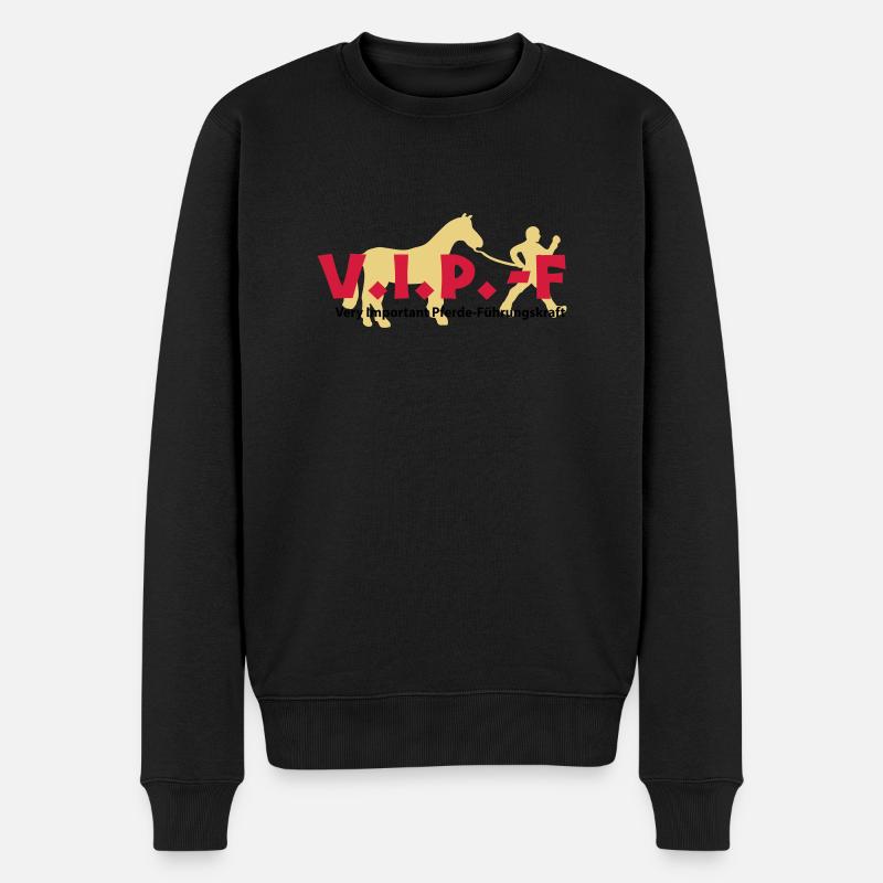 VIP-F - Männer Premium Bio Pullover - Schwarz