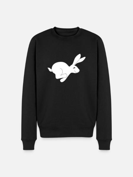 plus rapide lièvre - Pull Premium bio Homme - noir