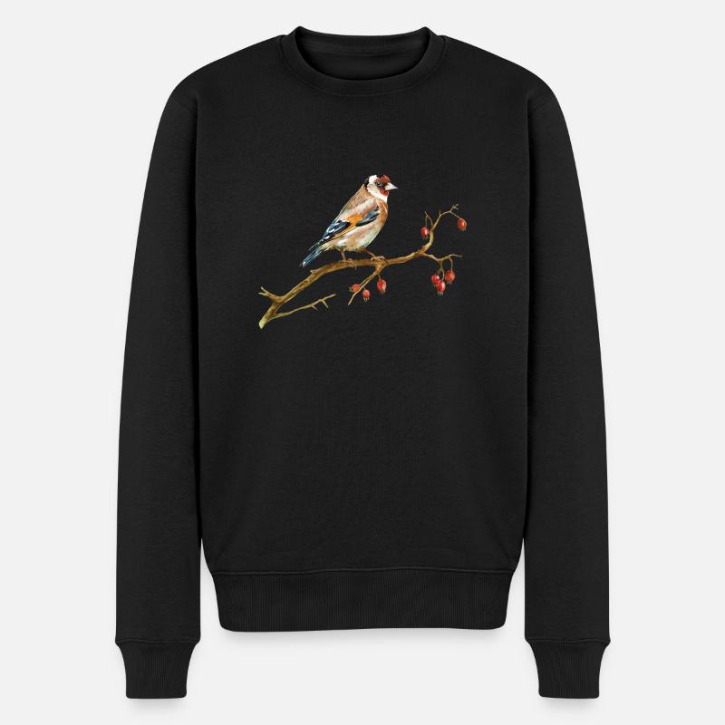 Bird - Männer Premium Bio Pullover - Schwarz