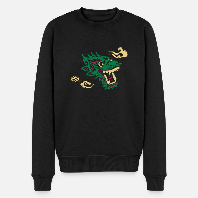 Dragon Japonais - Pull Premium bio Homme - noir