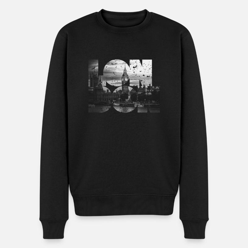 LONDON - Pull Premium bio Homme - noir