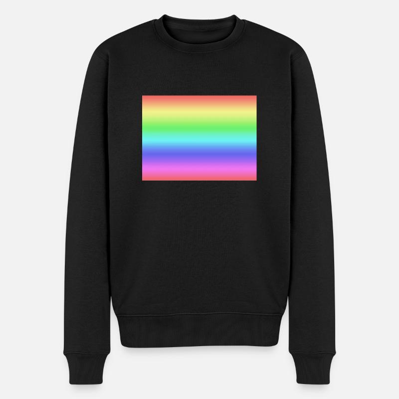 arc en ciel - Pull Premium bio Homme - noir