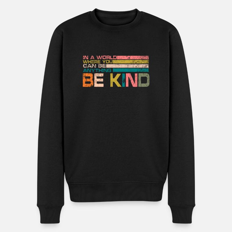 be kind - Pull Premium bio Homme - noir