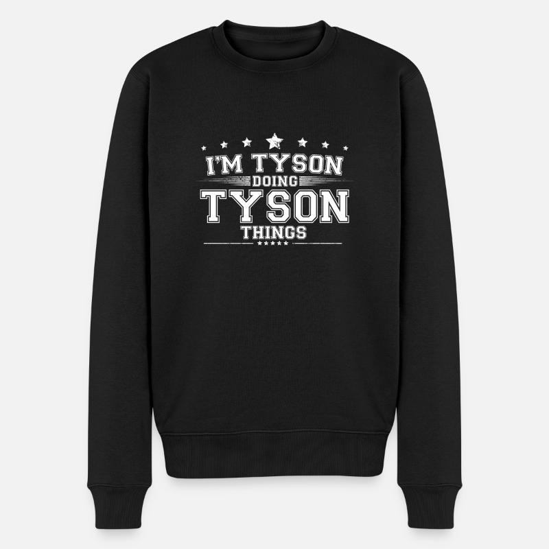 Tyson - Männer Premium Bio Pullover - Schwarz