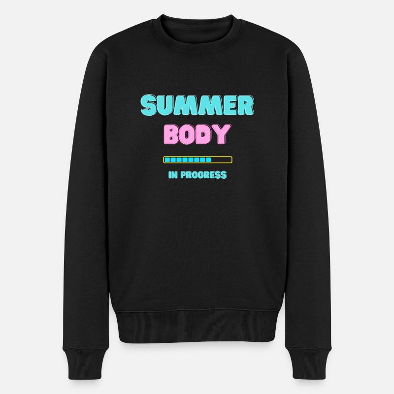 SUMMER BODY in progress - Pull Premium bio Homme - noir