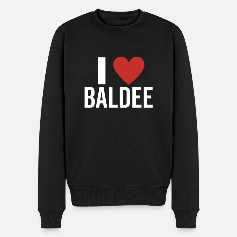J’aime Baldee - Pull Premium bio Homme - noir